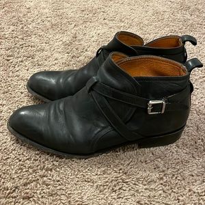 Womens FRYE boots size 9 made in Spain black.